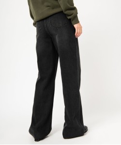 Jean wide leg taille haute femme